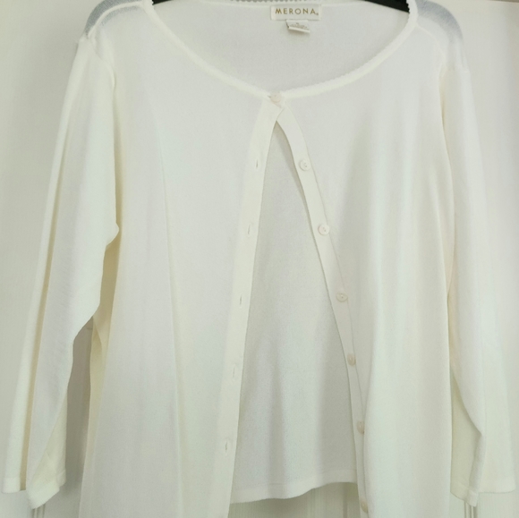 Merona Cream Colored Cardigan - Picture 4 of 4